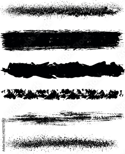 Artistic Line Brush Stroke Vector Design