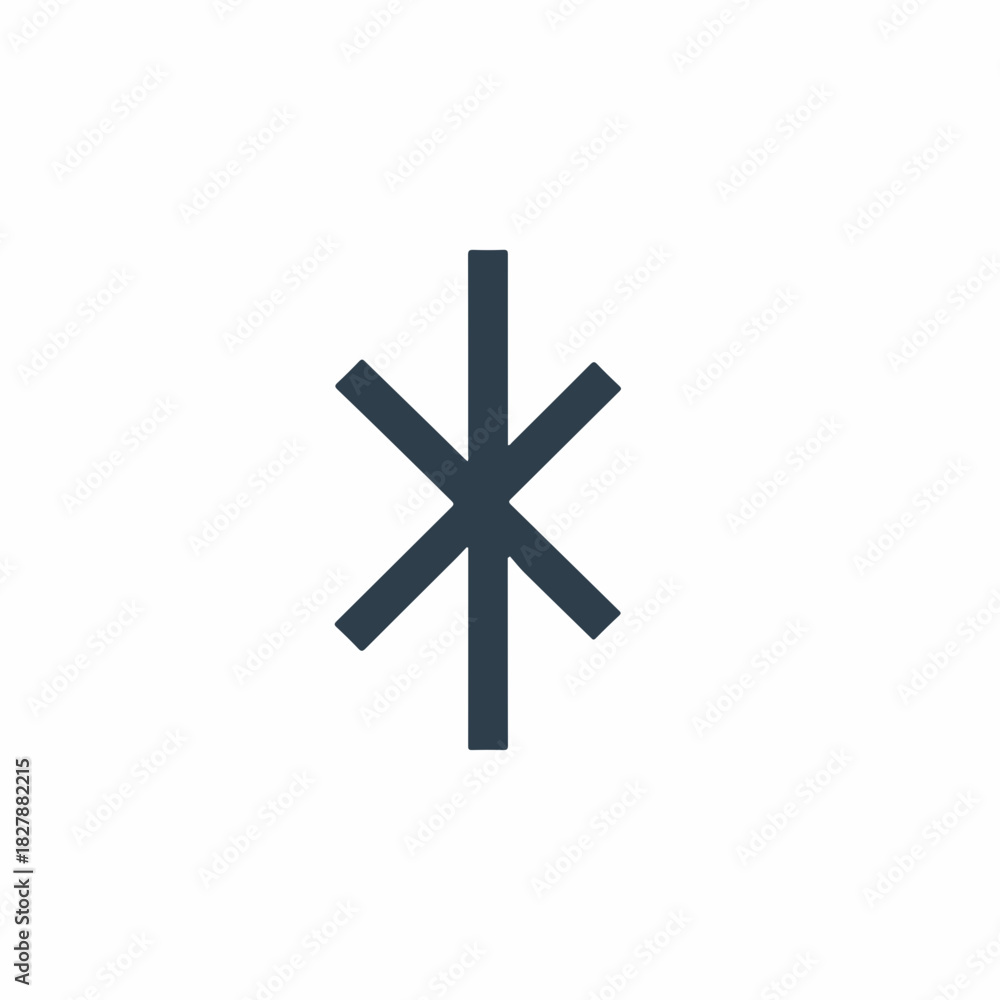 Obraz premium Isolated Bluetooth symbol, connecting to devices and communicating wirelessly. Bluetooth signal represents connection, technology, and information sharing,