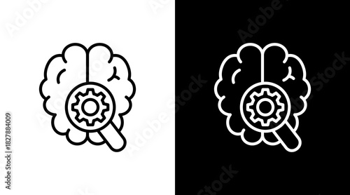 Search White Icon Set Vector 