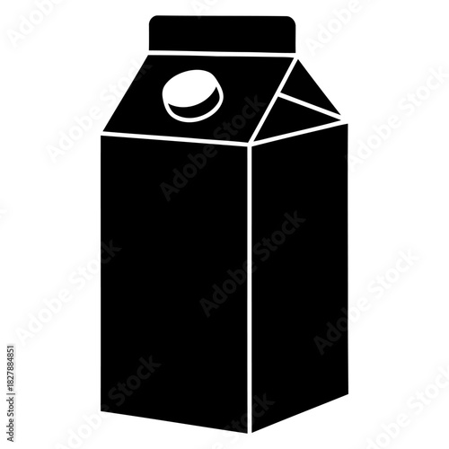 Vector Icon Milk or Juice Carton Boxes in Different Styles and Fill Levels, Representing Dairy Products, Beverage Packaging, Food Supply, and Grocery Shopping Concepts.