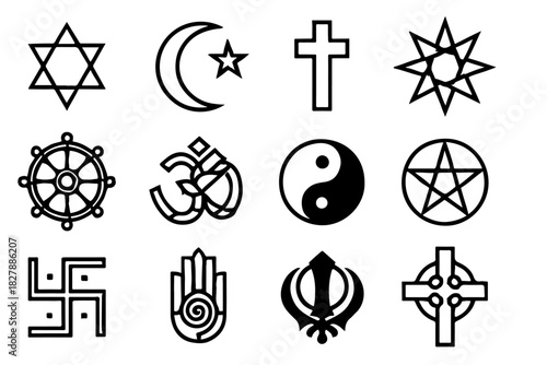 Diverse Religious And Spiritual Icons