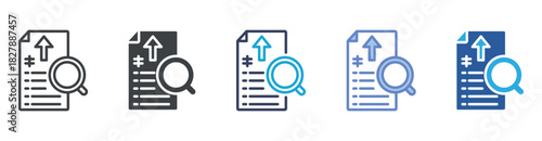 Method icon set multiple style collection