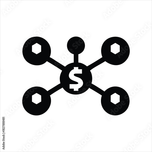 Team Network Icon | Connected People Symbol | Business Connection Logo