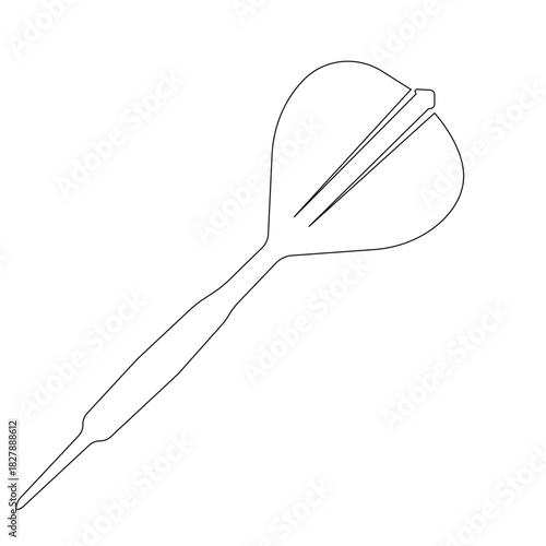 Dart throwing game icon .Black Silhouette of Darts with Different Designs, Various Styles, and Different Arrangements. Isolated black dart representing a target game and competition.