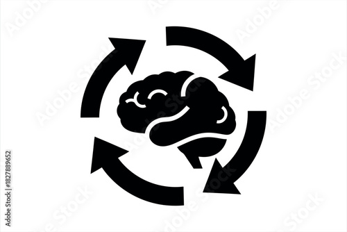 Brain Cycle Icon