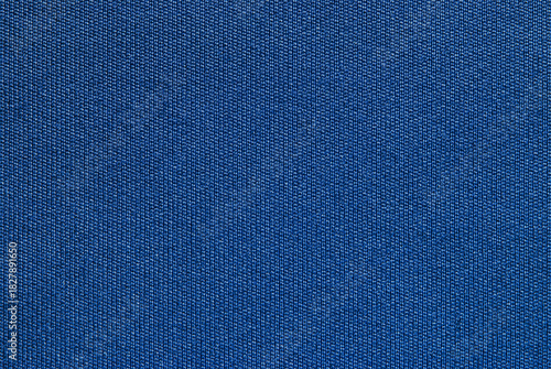 Blue fine boucle cotton fabric texture as background