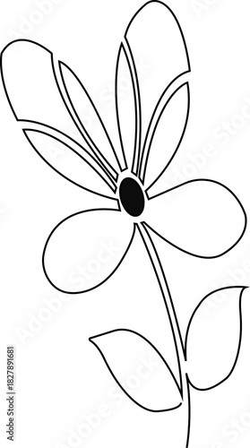 Flower icon. Flowers icon set. Flowers isolated on transparent background. Flowers in modern simple. Cute round flower plant nature collection. a trendy vector of daisy flower.