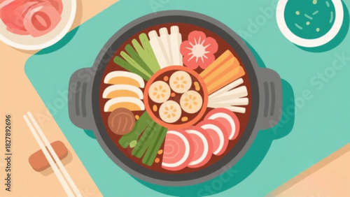 Delicious fresh fish and sushi meal on a white plate