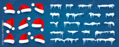 Christmas glowing lights. Festival garlands with colorful bulbs. Greeting card design element. New Year, winter holidays