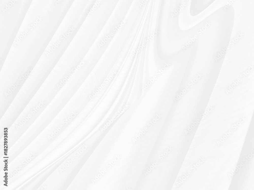Fototapeta premium beauty soft fabric white abstract smooth curve shape decorate fashion textile background