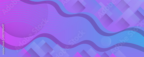 banner background,purple and blue gradations,wavy effect style,colorful,business,ads,memphis,eps 10