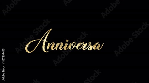 Happy Anniversary Text Animation