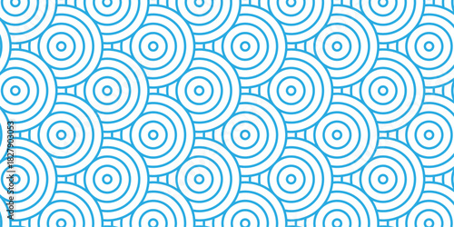 Vector minimal overlapping abstract blue color repeating overlap fabric floral ornament fashion. abstract pattern creative textile design. seamless diamond geometric tiles background.	