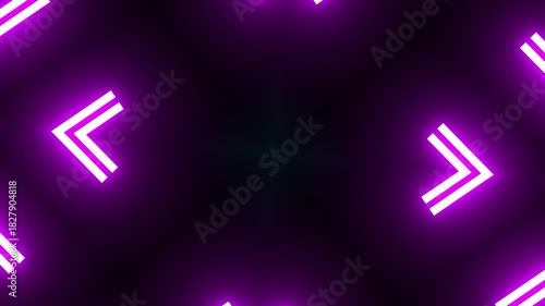 Animation seamless 4k loop Computer generated wallpaper texture element flat style with animation of rounded rectangles, circles lines light shadow 4k neon glow colorful backdrop simple forms pattern