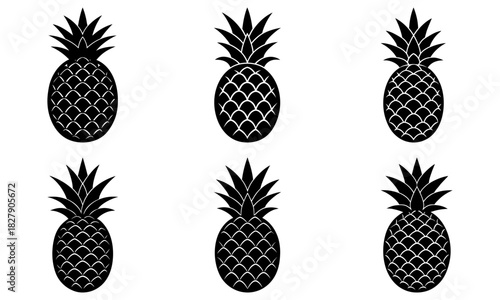 Tropical pineapple pattern for summer vibes, perfect for healthy eating themes, and modern designs, originally scalable graphics are now available for your needs