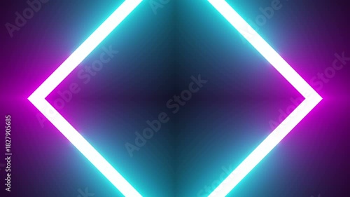 Animation seamless 4k loop Computer generated wallpaper texture element flat style with animation of rounded rectangles, circles lines light shadow 4k neon glow colorful backdrop simple forms pattern