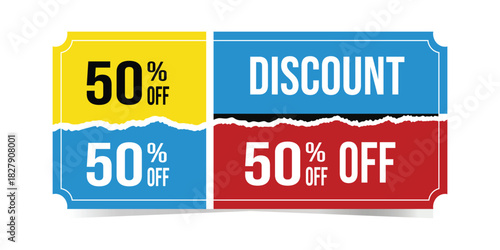 catching graphic highlighting enticing discount offers and promotions, perfect for advertising special sales.