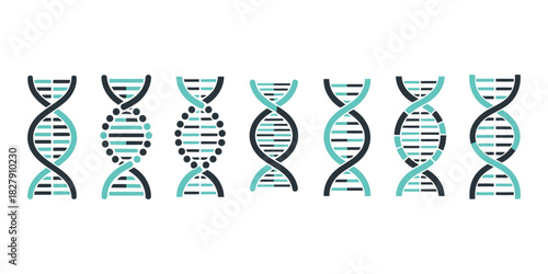 DNA String Illustrations Exploring Genetic Code for Scientific Insights