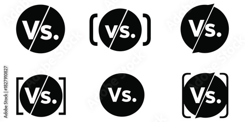 Creative Vector Set Versatile Versus Icons for Dynamic Comparison Designs