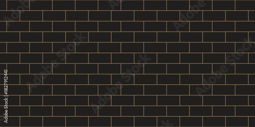 Black urban brick row wall texture house, room brick wall, brick wall texture background for stone tile block painted. exterior brick wall background.