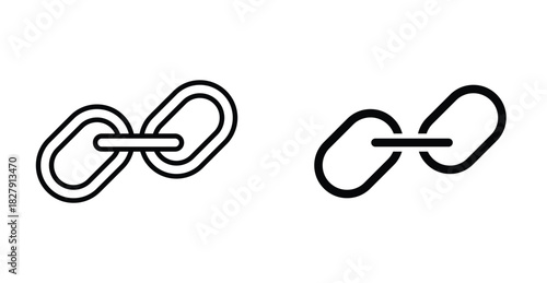 Link icon graphic design. Vector icon illustrations