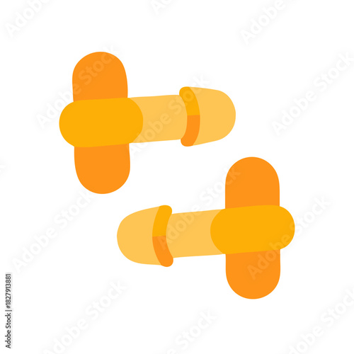 Flat Illustration of Two Stylish Cufflinks on Black Background