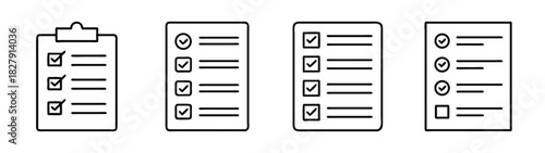 Checklist clipboard task list to do list vector illustration for project management and planning
