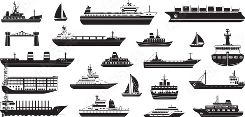 Abstract geometric pattern with bold lines and shapes in black and white