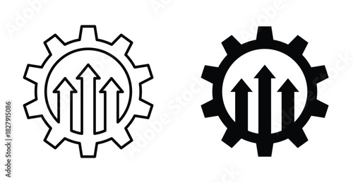 Operational excellence icon graphic design. Vector icon illustrations