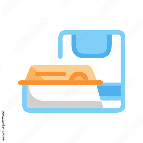 Modern MRI scanner, medical imaging, patient treatment illustration