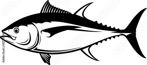 Tuna fish silhouette icon