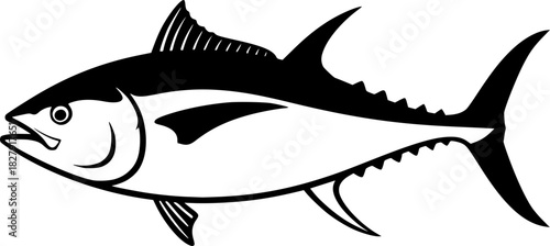Tuna fish silhouette icon