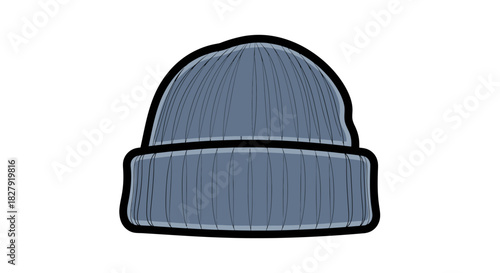 Stylish Blue Beanie A Trendy Winter Accessory