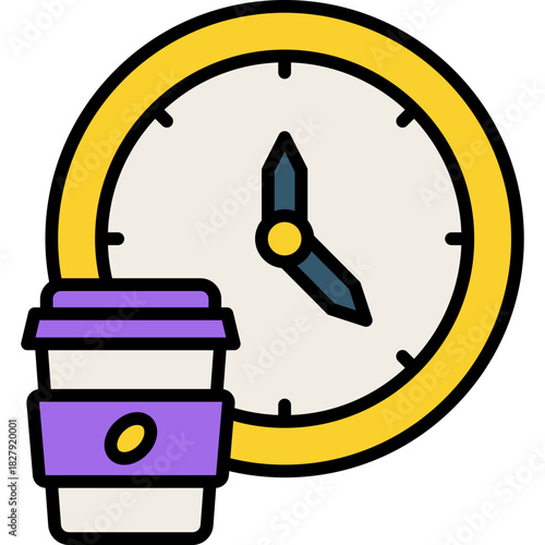 Coffee break colored line