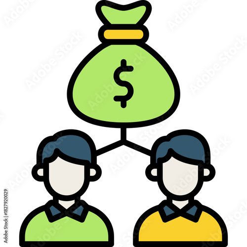 Profit Sharing colored line