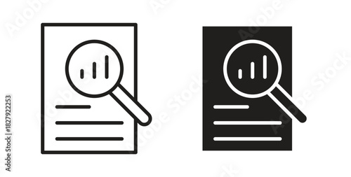 Overview icon in doodle and stroke style.
