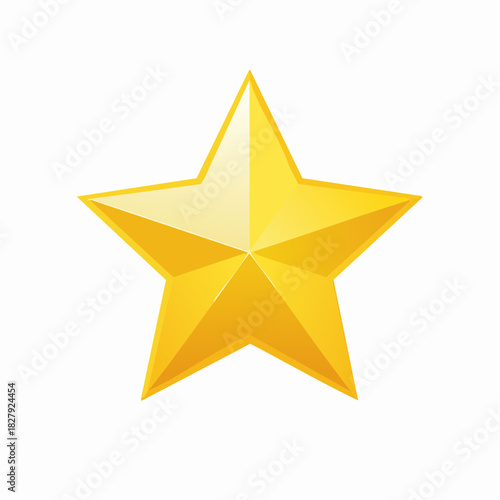Flat Design Christmas Tree Topper Star