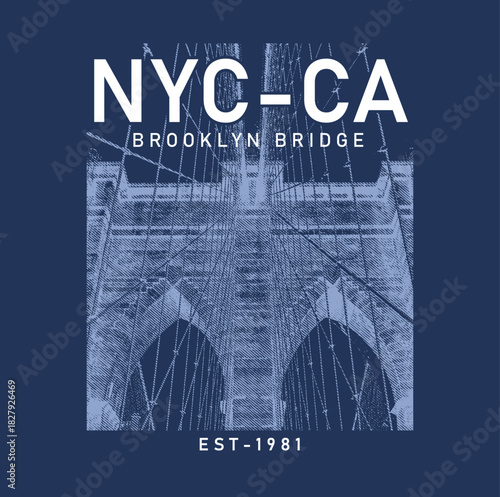 Brooklyn bridge,newyork bridge print,califoria street,city graphic,street designs,ilustration