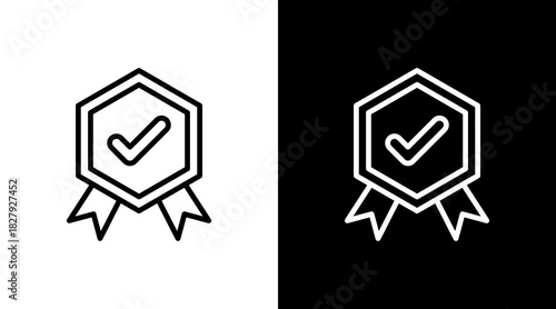 Verified Badge  White Icon Set Design