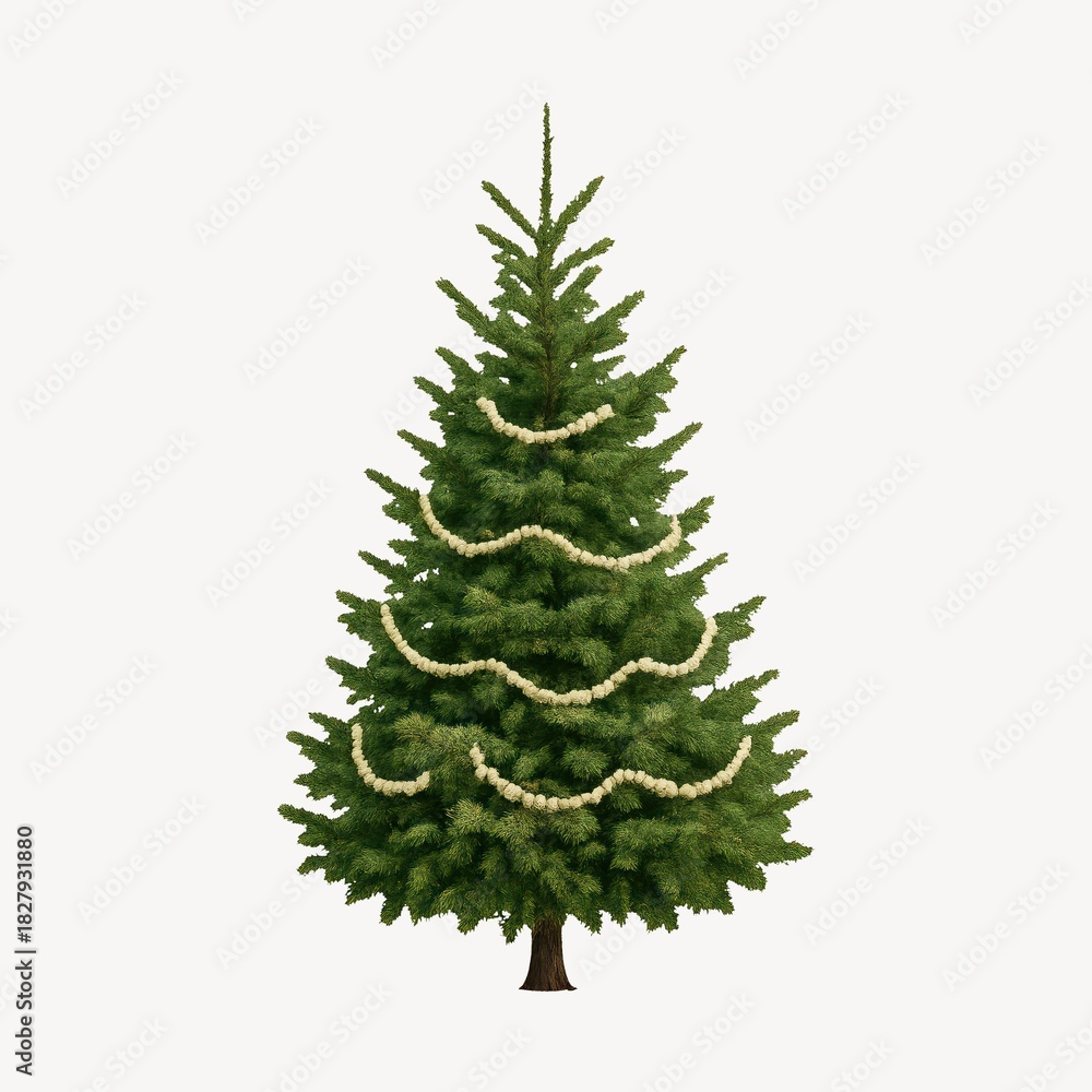 Obraz premium Decorated evergreen Christmas tree