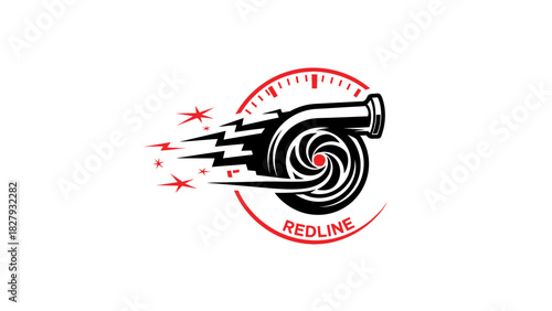 Hardcore Racing RPM Gauge with Turbo, Nitro, Track and Drifting Elements — Minimal Vector