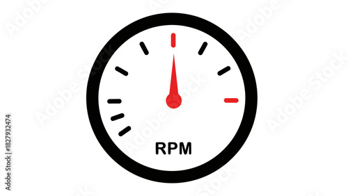 Hardcore Racing RPM Gauge with Turbo, Nitro, Track and Drifting Elements — Minimal Vector