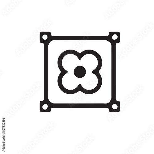 Bullying and Conflict Icon. Black and white stick figure illustration of aggression, stress, and social dynamics. Vector for mental health or social issues.