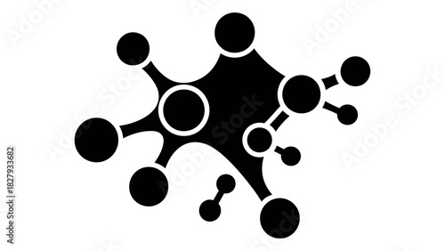 Abstract illustration of interconnected data points forming a digital network, symbolizing global communication and syst