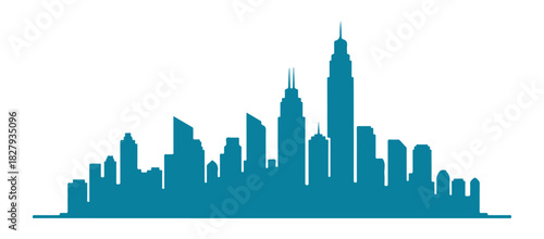 Urban vector symbol set against a white background