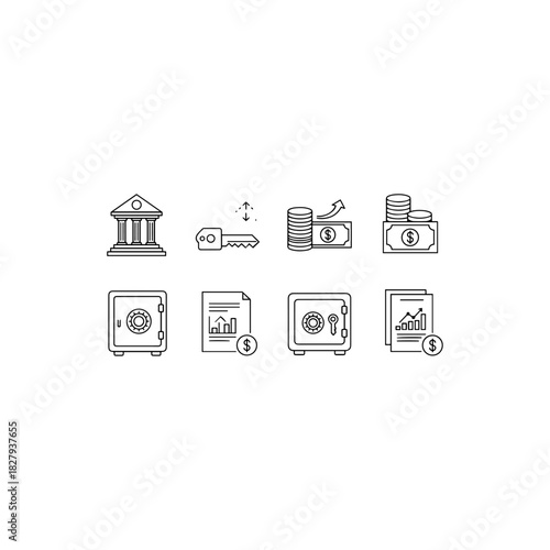 Finance and banking icons