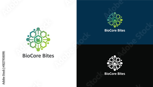 BioCore Bites – Modern Pet Nutrition Tech Logo