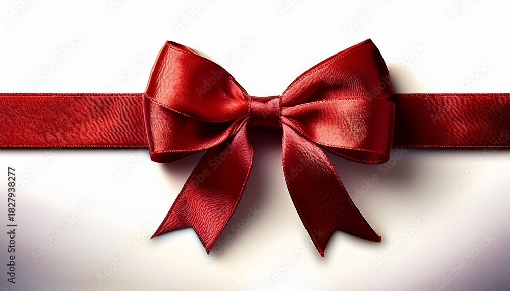 Fototapeta premium Red Ribbon Bow