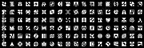 Abstract logos collection. Geometrical abstract logos. Icon design