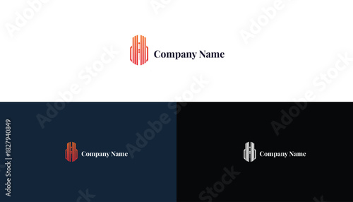 Modern Corporate Tech Building Logo Design